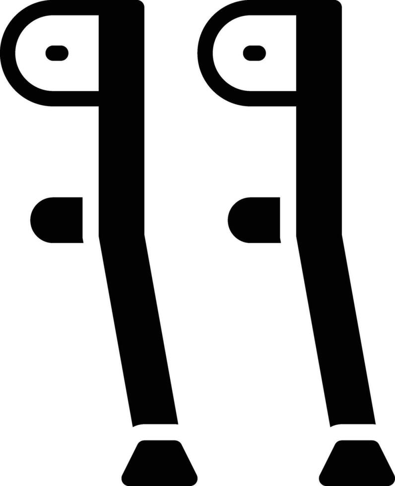 Krücke Vektor Symbol