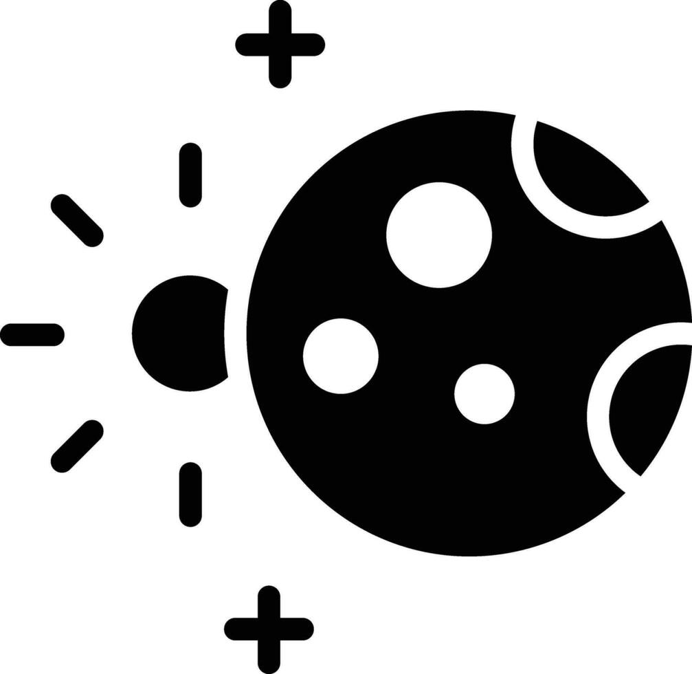 lunar förmörkelse vektor ikon