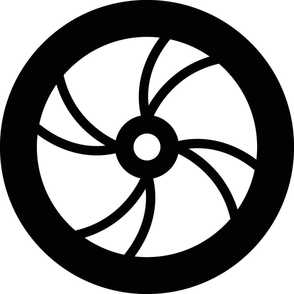 hölzern Rad Vektor Symbol