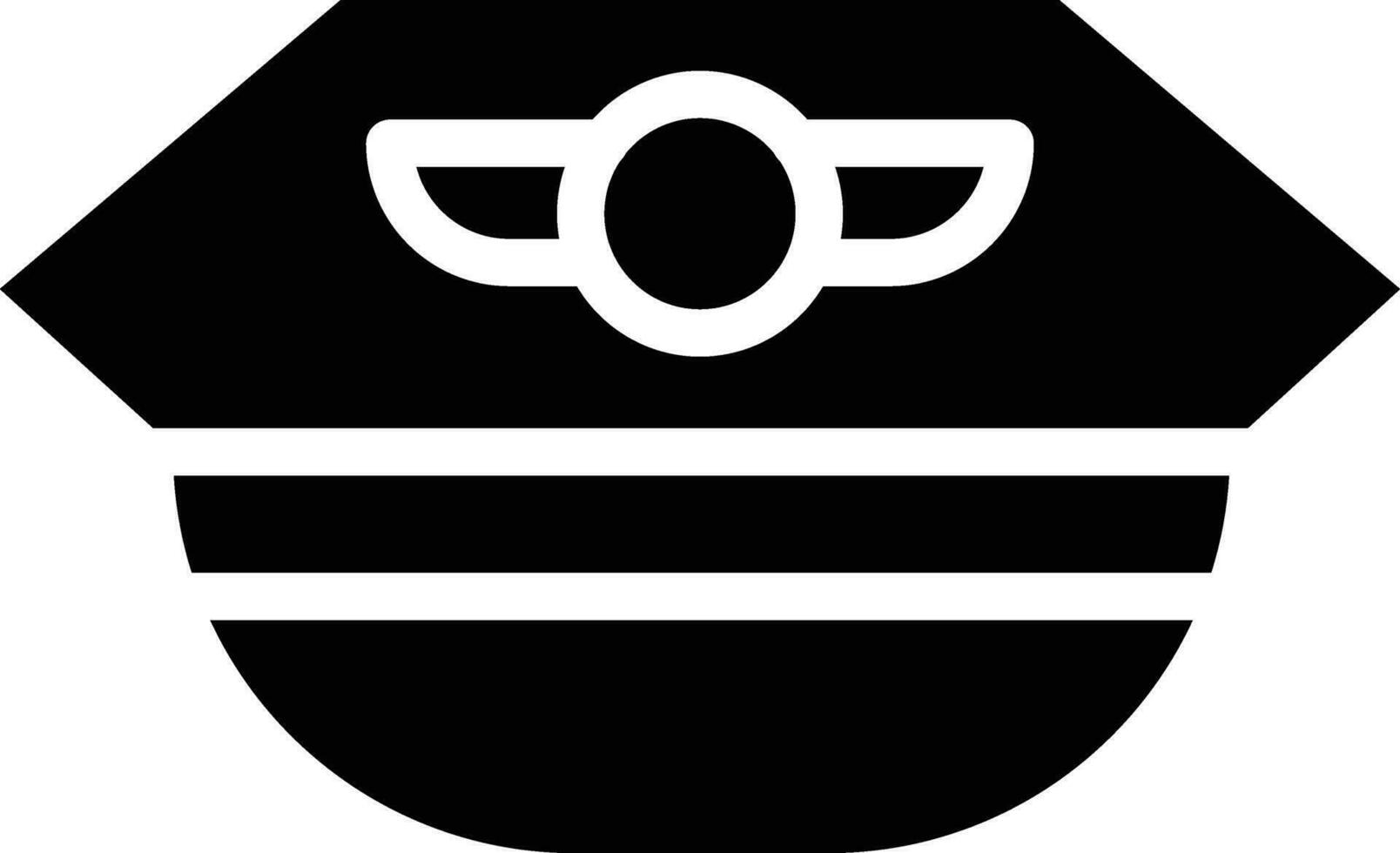 Pilot Hut Vektor Symbol
