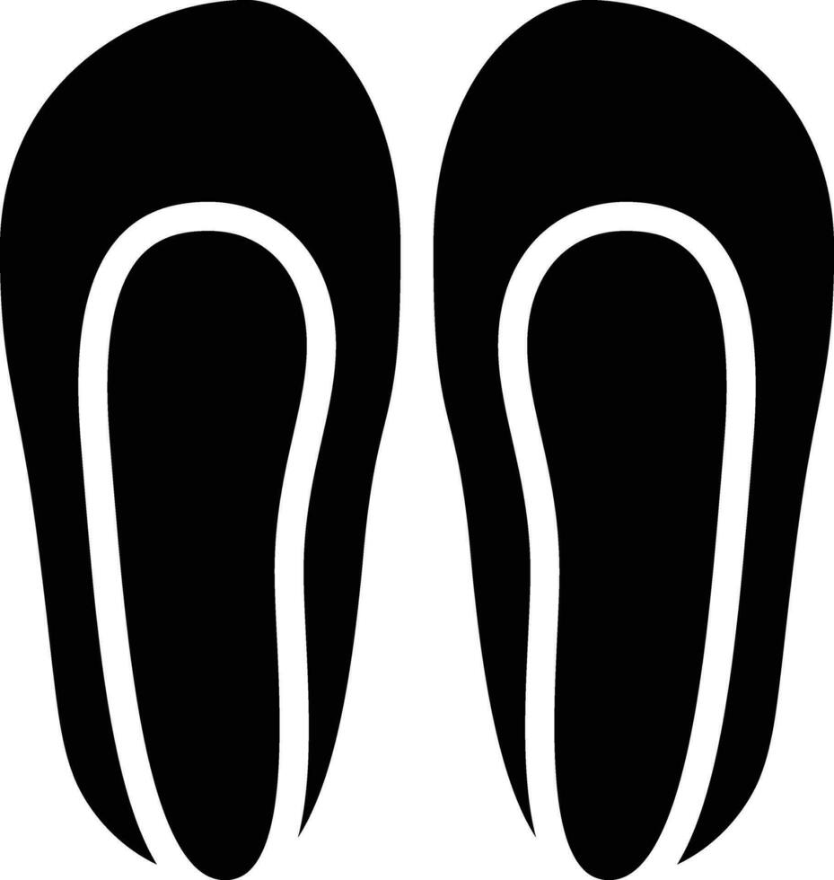 platt skor vektor ikon