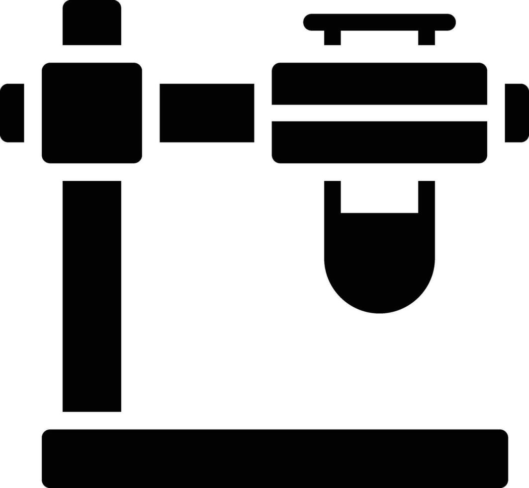 Prüfung Tube Stand Vektor Symbol