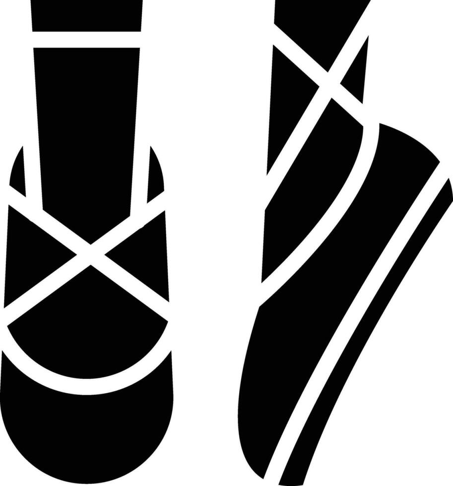 Ballett Schuhe Vektor Symbol