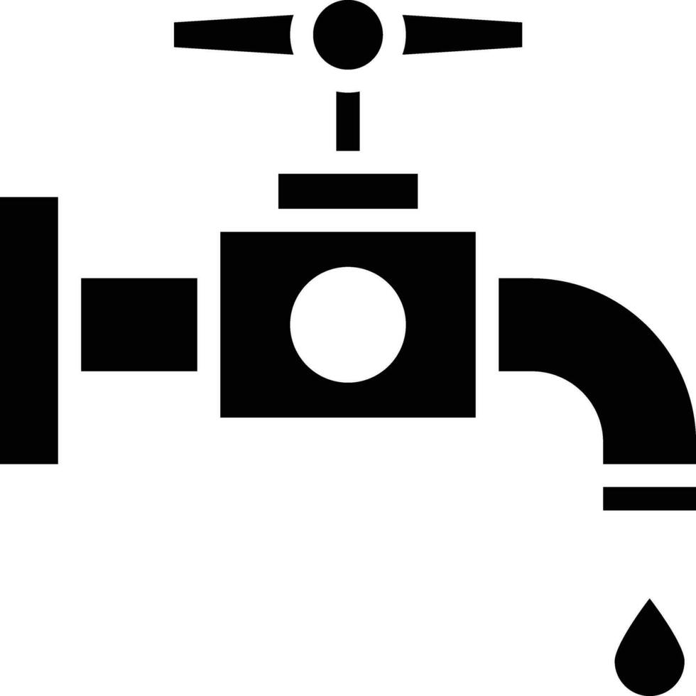 Wasserhahn-Vektor-Symbol vektor