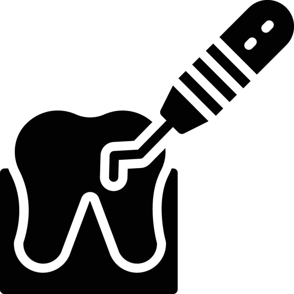 tand skalning vektor ikon