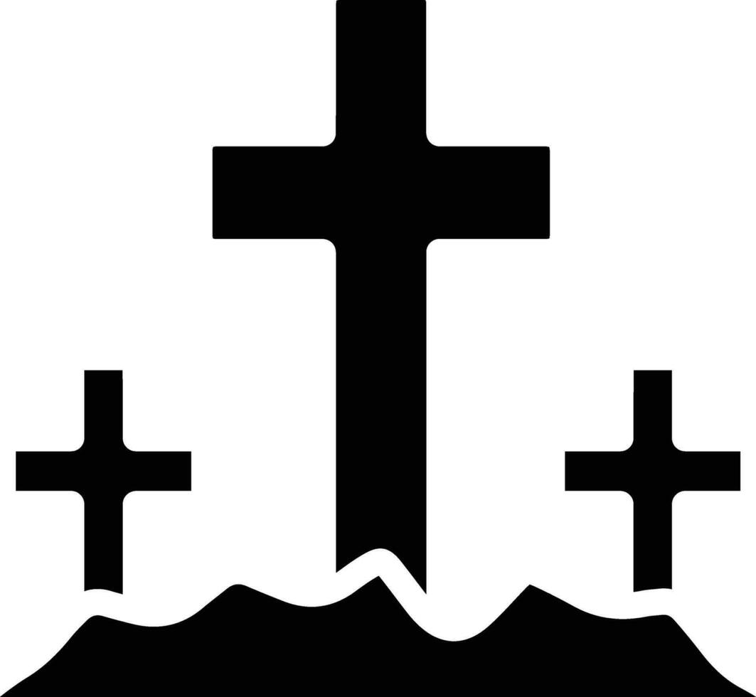kyrkogård vektor ikon