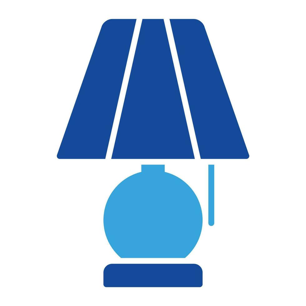 lampa ikon vektor eller logotyp illustration glyf Färg stil