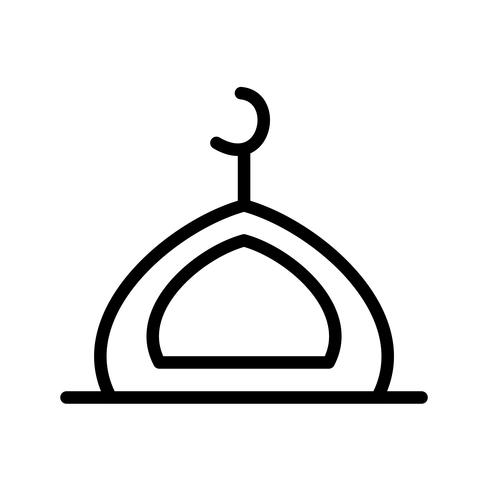 Moschee-Vektor-Symbol vektor