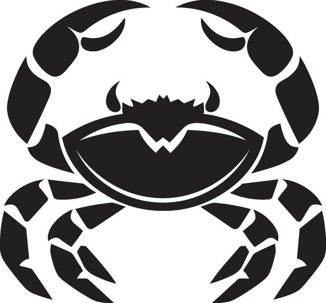 Gezeiten Titan Vektor Krabbe Symbol Strand Wächter Krabbe Vektor