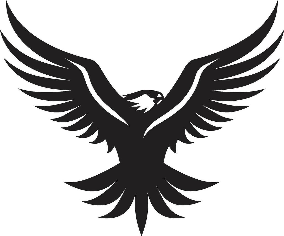 majestätisch Vogel Profil schwarz Adler edel Raubtier Emblem Vektor Adler Design