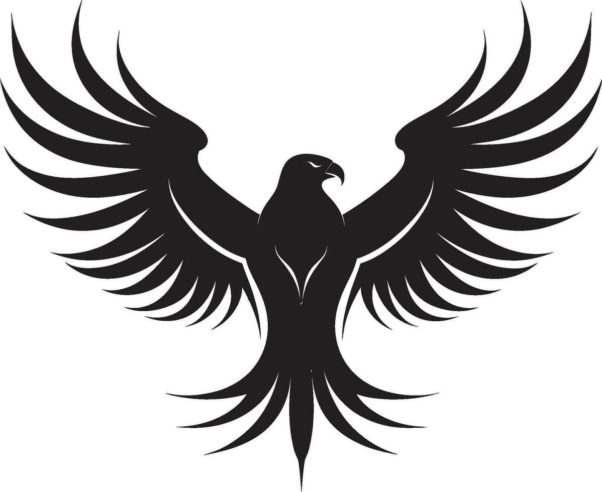 edel Jäger Emblem Vektor Adler Design heftig Flug Souveränität schwarz Vektor Adler