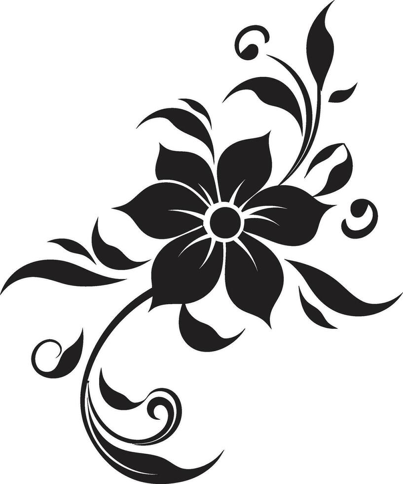botanisk konst Evolution vektor blommig ikoner floralcharm matris crafting dekorativ hantverk