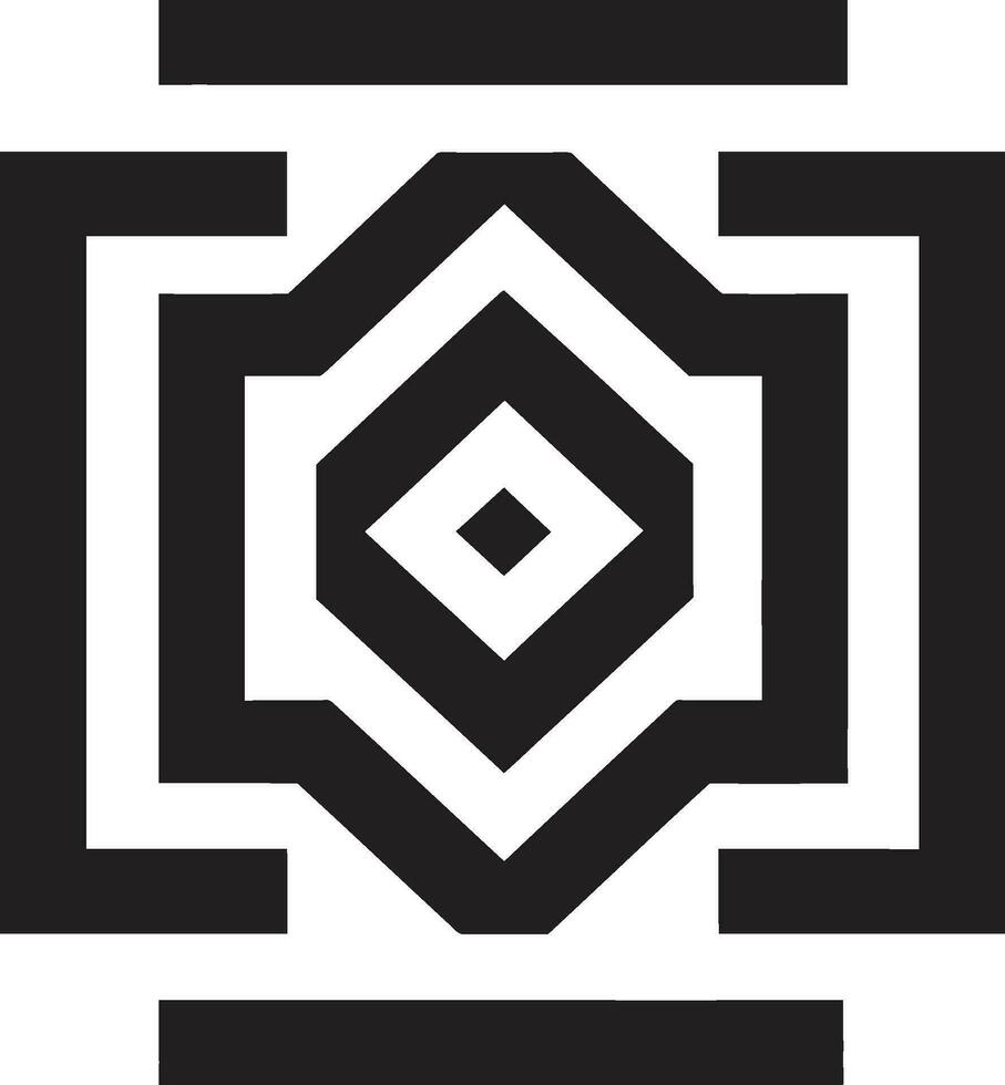 formeleganz Ader künstlerisch gestalten Emblem polycraft Nexus kreativ ikonisch Geometrie Kunsthandwerk vektor