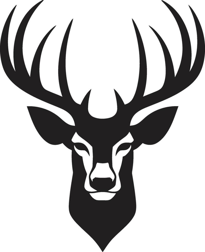 majestätisch Profil Hirsch Kopf Vektor Emblem edel Natur Hirsch Kopf Symbol Illustration