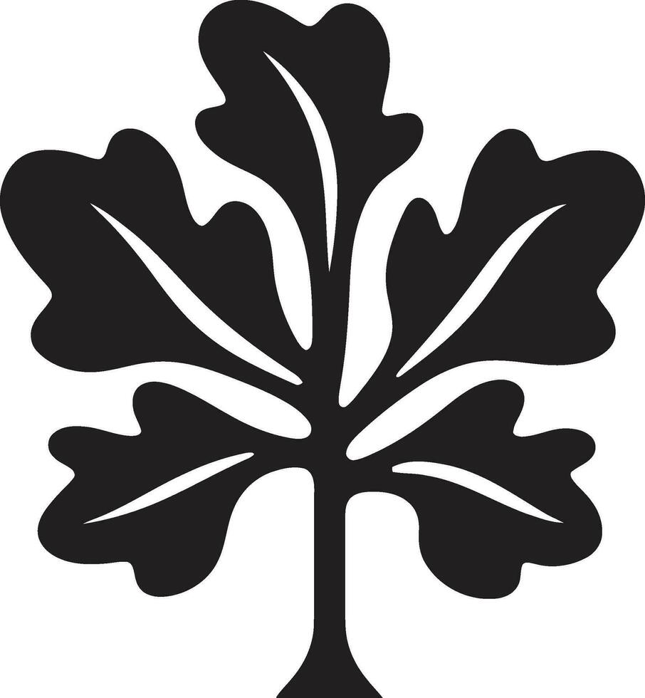 organisch Überlappung Efeu Eiche Logo Symbol verschlungen Eleganz ikonisch Efeu Eiche Kennzeichen vektor
