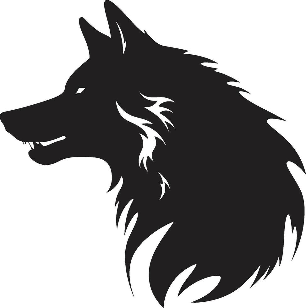 Spuk Wolf Geist Insignien Dämmerung jagen Pack Kennzeichen vektor