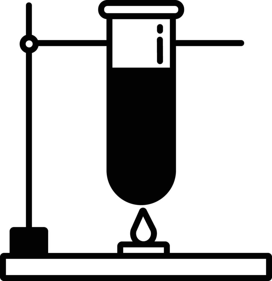 laboratorium fast glyf vektor illustration