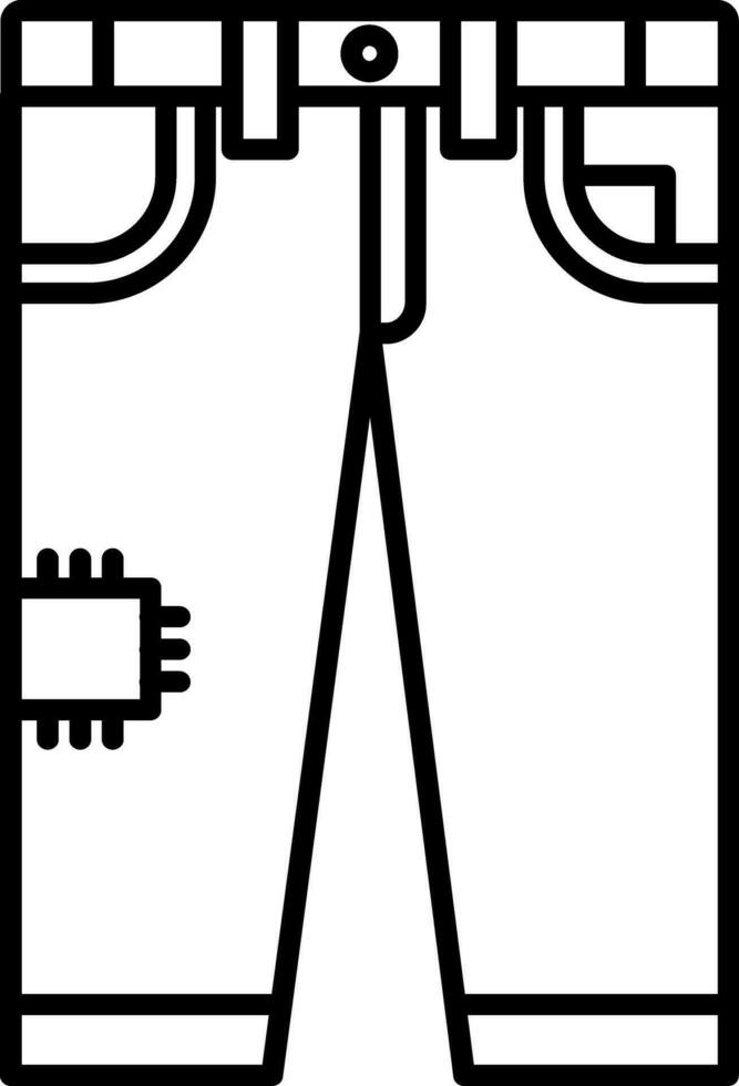 Symbol für Jeanslinie vektor