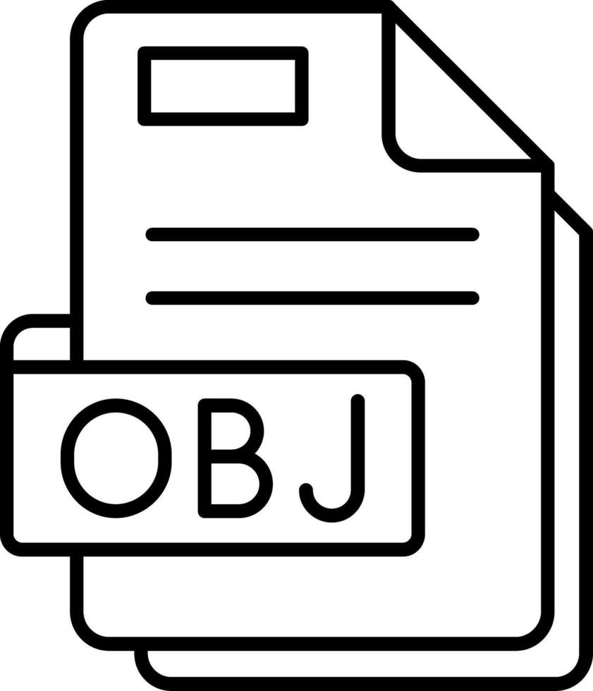 obj Linie Symbol vektor