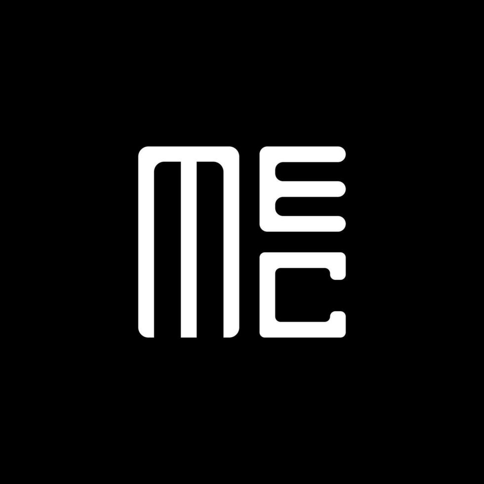 mec Brief Logo Vektor Design, mec einfach und modern Logo. mec luxuriös Alphabet Design