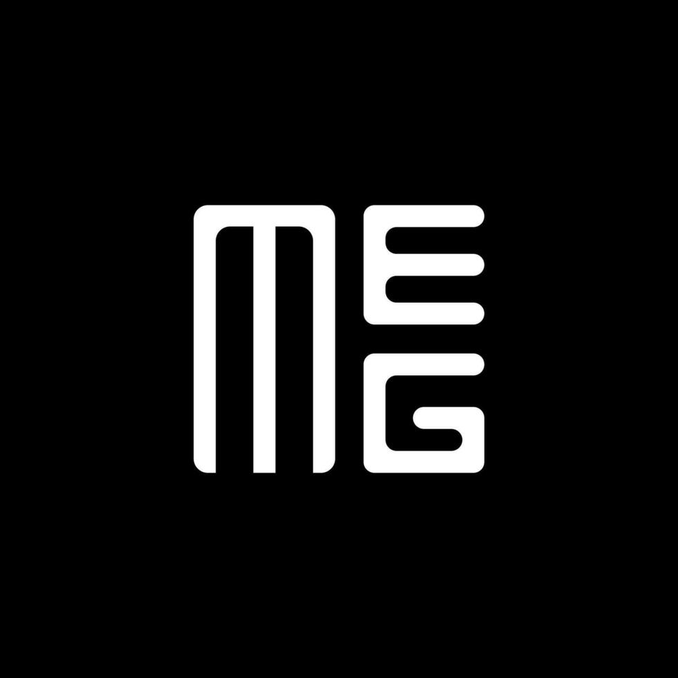 Meg Brief Logo Vektor Design, Meg einfach und modern Logo. Meg luxuriös Alphabet Design