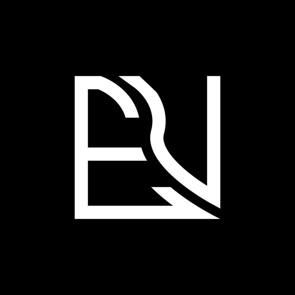 EU Brief Logo Vektor Design, EU einfach und modern Logo. EU luxuriös Alphabet Design