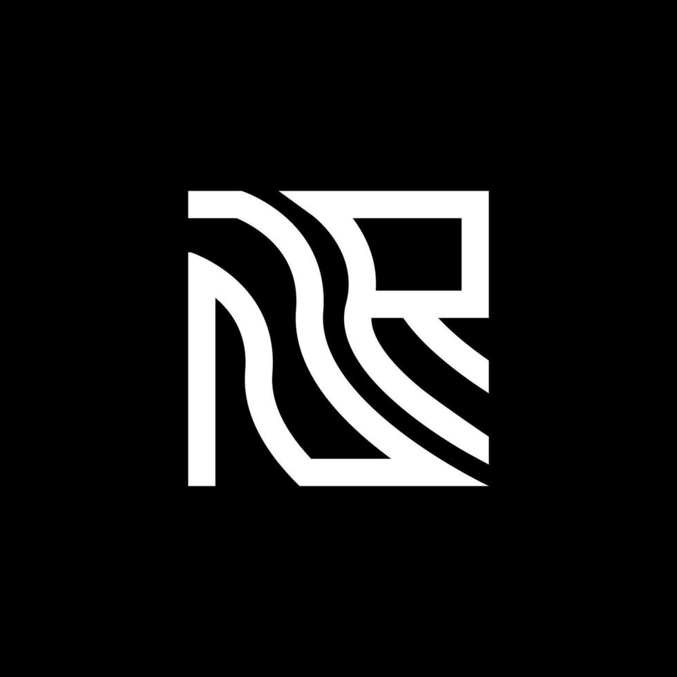 nr Brief Logo Vektor Design, nr einfach und modern Logo. nr luxuriös Alphabet Design