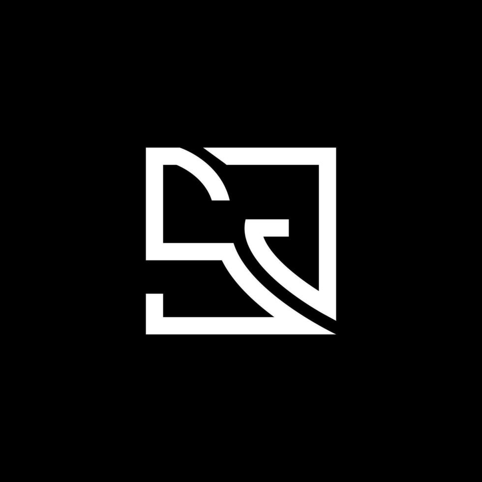 sj brev logotyp vektor design, sj enkel och modern logotyp. sj lyxig alfabet design