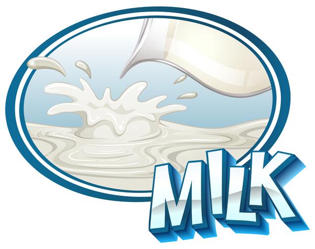 Fräsch mjölk vektor