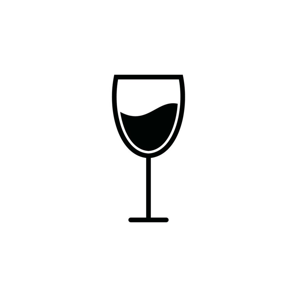Wein Glas Symbol Vektor