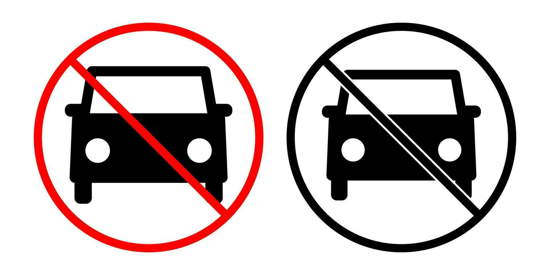 Verbot Zeichen Nein Antrieb, Nein Wagen. gekreuzt aus Auto Vektor Symbol zum Alkohol Flasche, Parkplatz