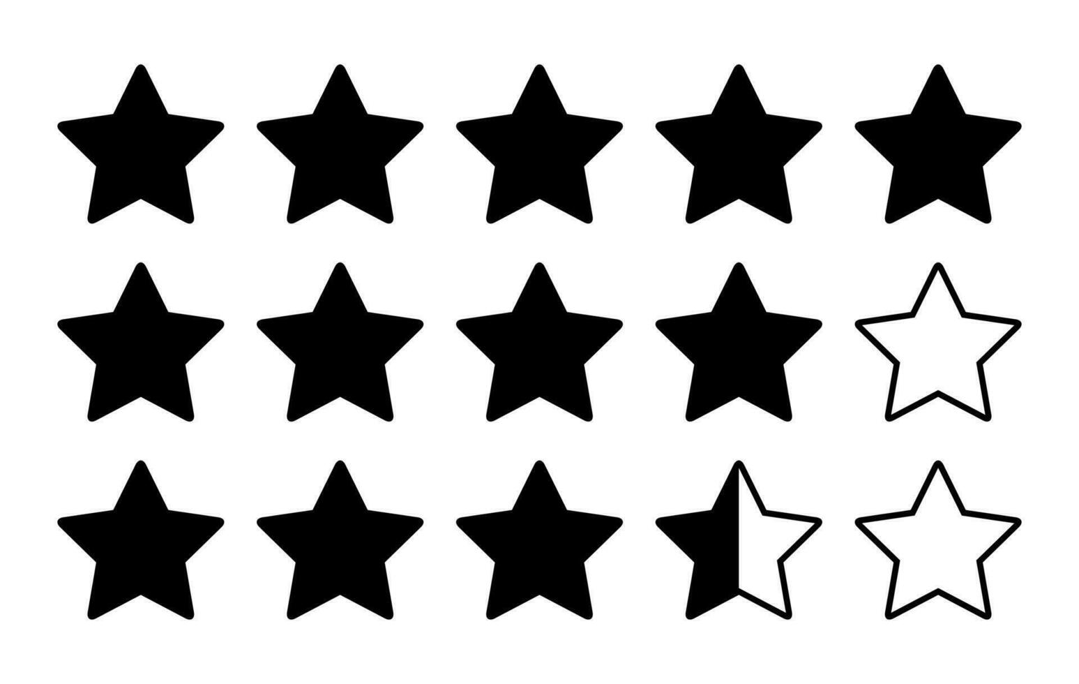 fünf Star Rezension Symbol. Kunde Feedback Vektor