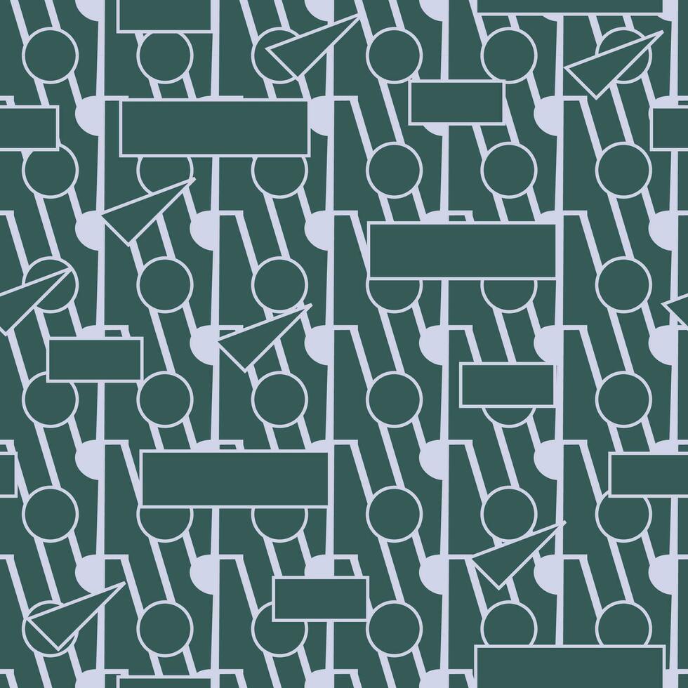 abstrakt Vektor nahtlos Muster. winken Eisstockschießen Linien