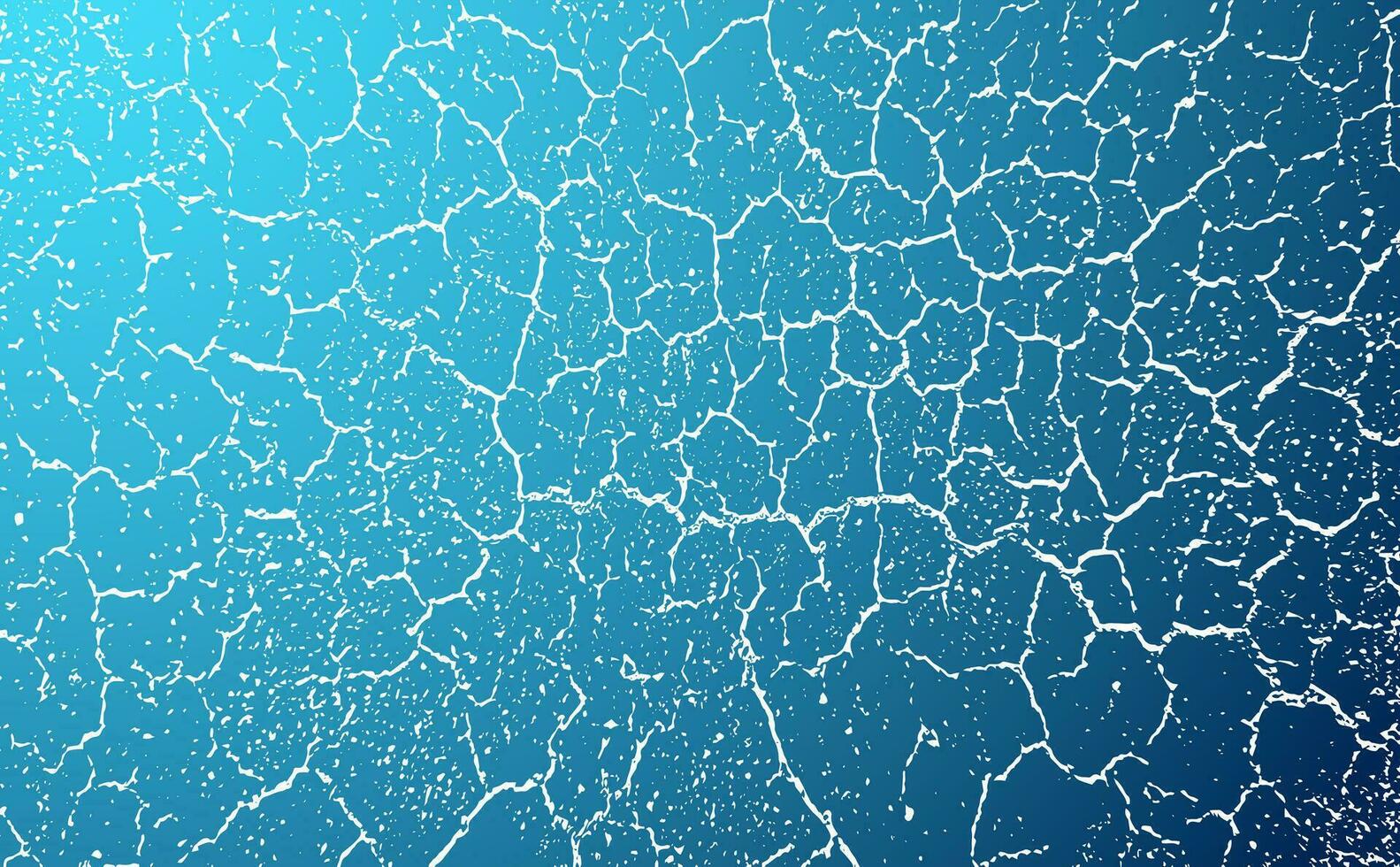 knäckt effekt på blå bakgrund med årgång grunge textur, knäckt textur vatten textur blå abstrakt bakgrund textur spricka vatten yta hud mönster vektor
