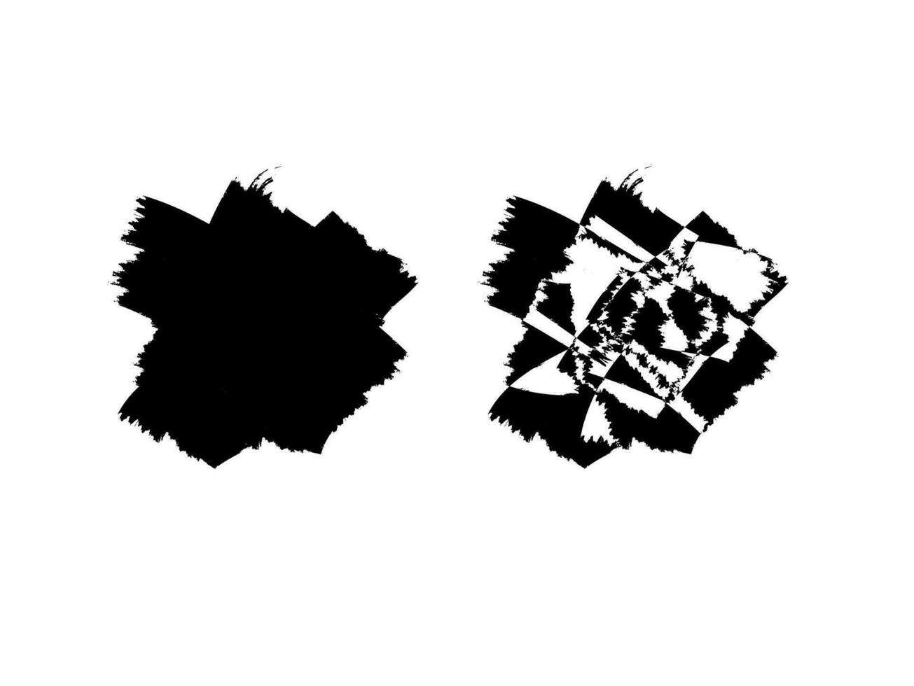 en svart och vit måla borsta stroke uppsättning på en vit bakgrund, svart borsta stroke uppsättning måla borsta vektor borsta textur årgång ram
