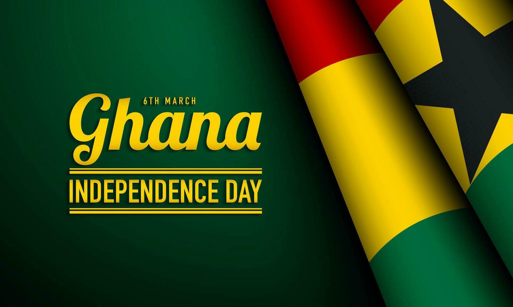 ghana unabhängigkeitstag hintergrunddesign. vektor