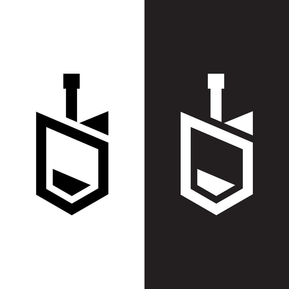abstraktmonochrom 1 Farblogo im schwarz und Weiß Hintergrund vektor
