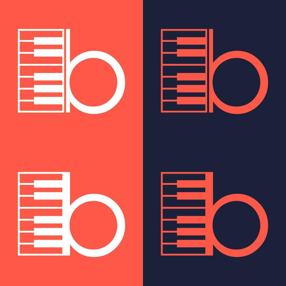 ett illustration av de brev i de form av en musikalisk notera melodi Begagnade för varumärke, varumärke identitet, logotyp design, vektor, företag, och företag vektor