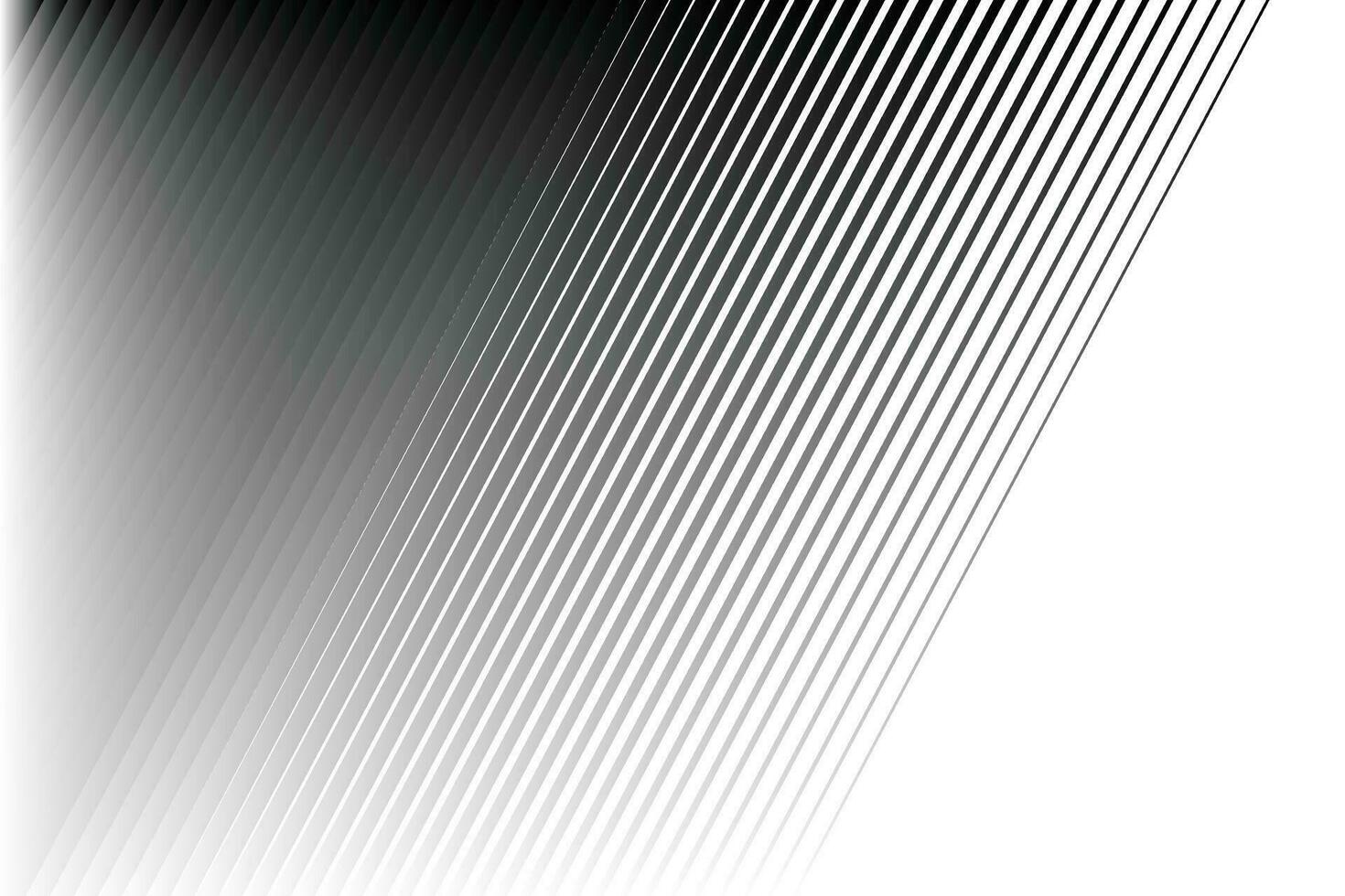 tunn hetero linje slät övergång från svart till vit linje mönster bakgrund. vektor