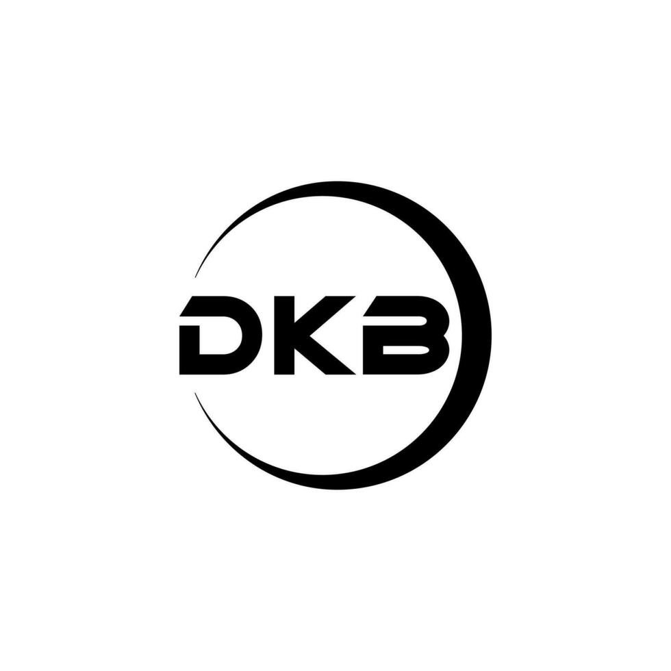 dkb brev logotyp design, inspiration för en unik identitet. modern elegans och kreativ design. vattenmärke din Framgång med de slående detta logotyp. vektor