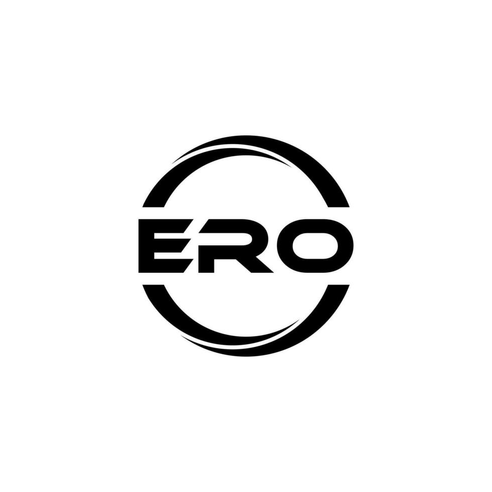 ero brev logotyp design, inspiration för en unik identitet. modern elegans och kreativ design. vattenmärke din Framgång med de slående detta logotyp. vektor