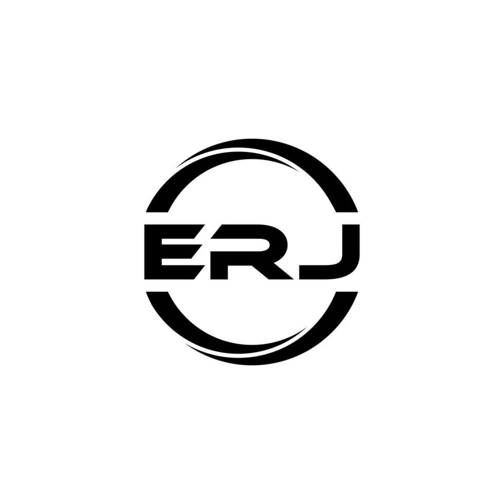 erj brev logotyp design, inspiration för en unik identitet. modern elegans och kreativ design. vattenmärke din Framgång med de slående detta logotyp. vektor