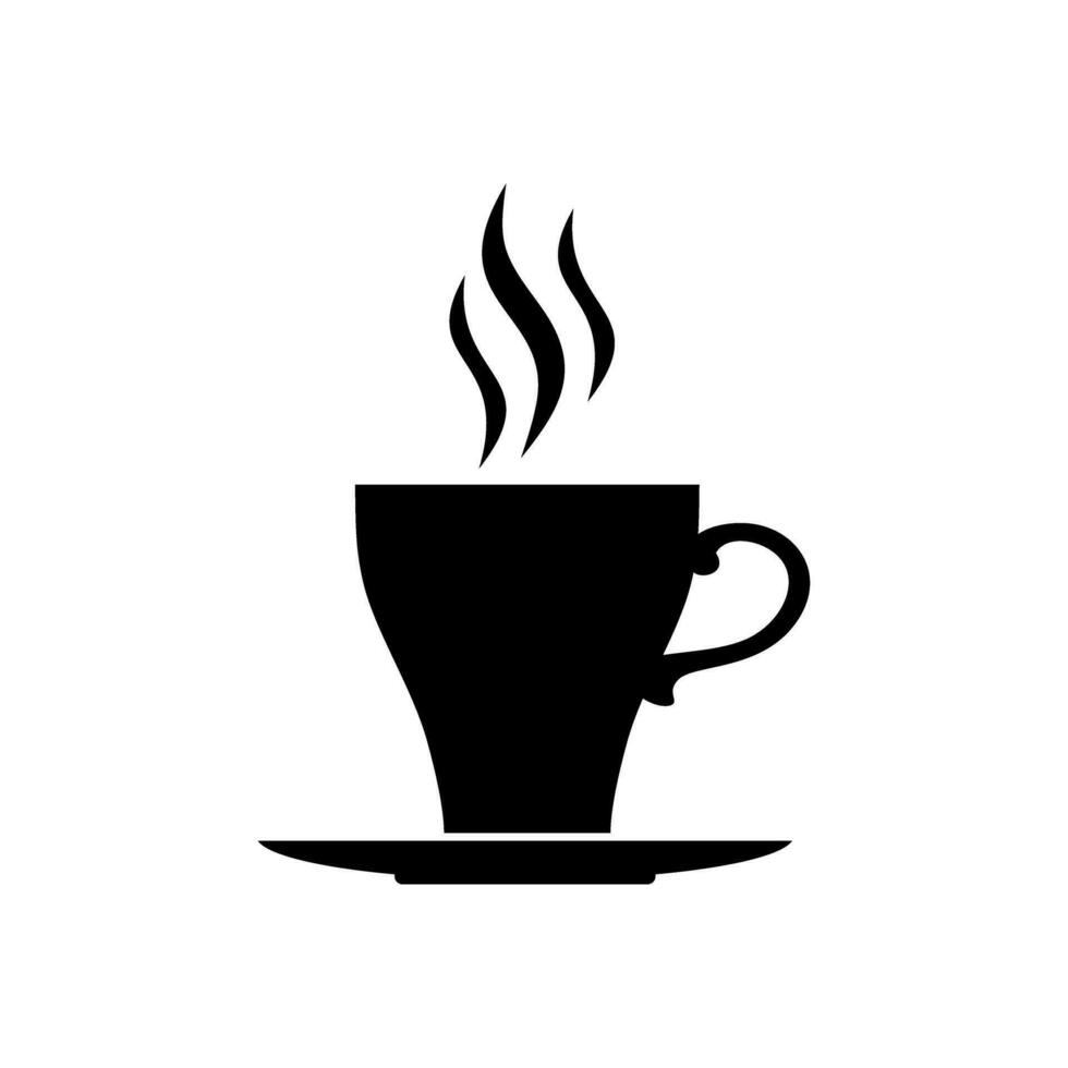 kaffe ikon vektor. varm dryck illustration tecken. te symbol eller logotyp. vektor