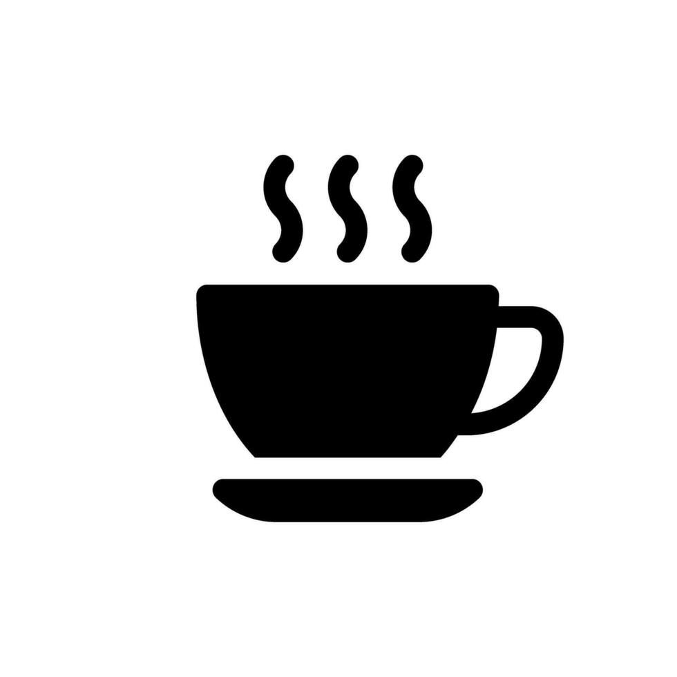 kaffe ikon vektor. varm dryck illustration tecken. te symbol eller logotyp. vektor