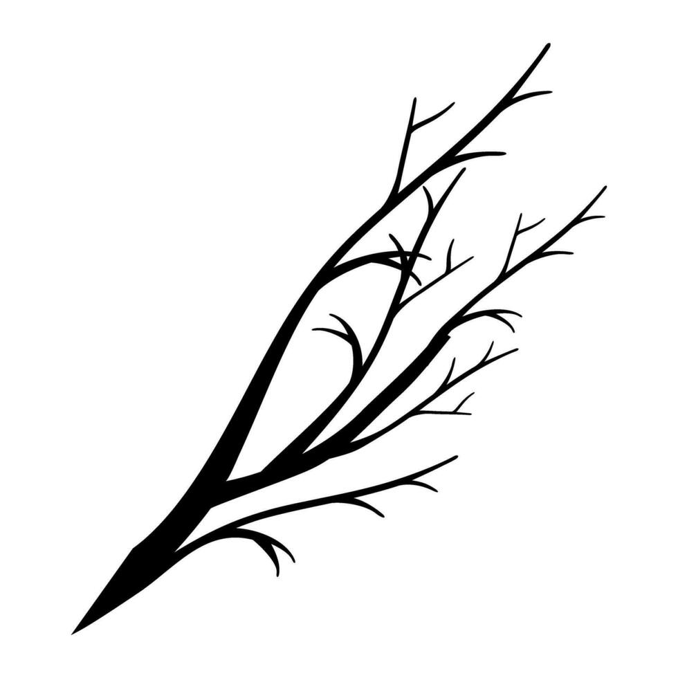 Ast Symbol Vektor. Baum Illustration unterzeichnen. Brennholz Symbol oder Logo. vektor