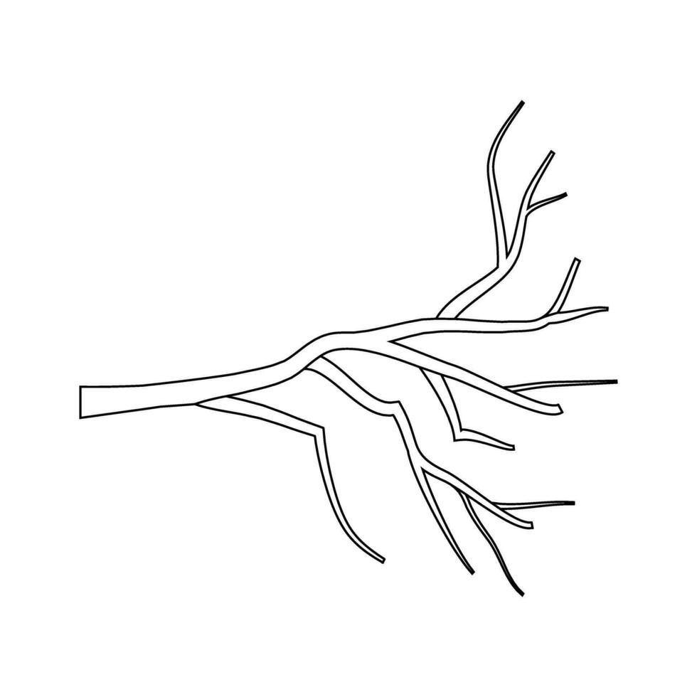 Ast Symbol Vektor. Baum Illustration unterzeichnen. Brennholz Symbol oder Logo. vektor