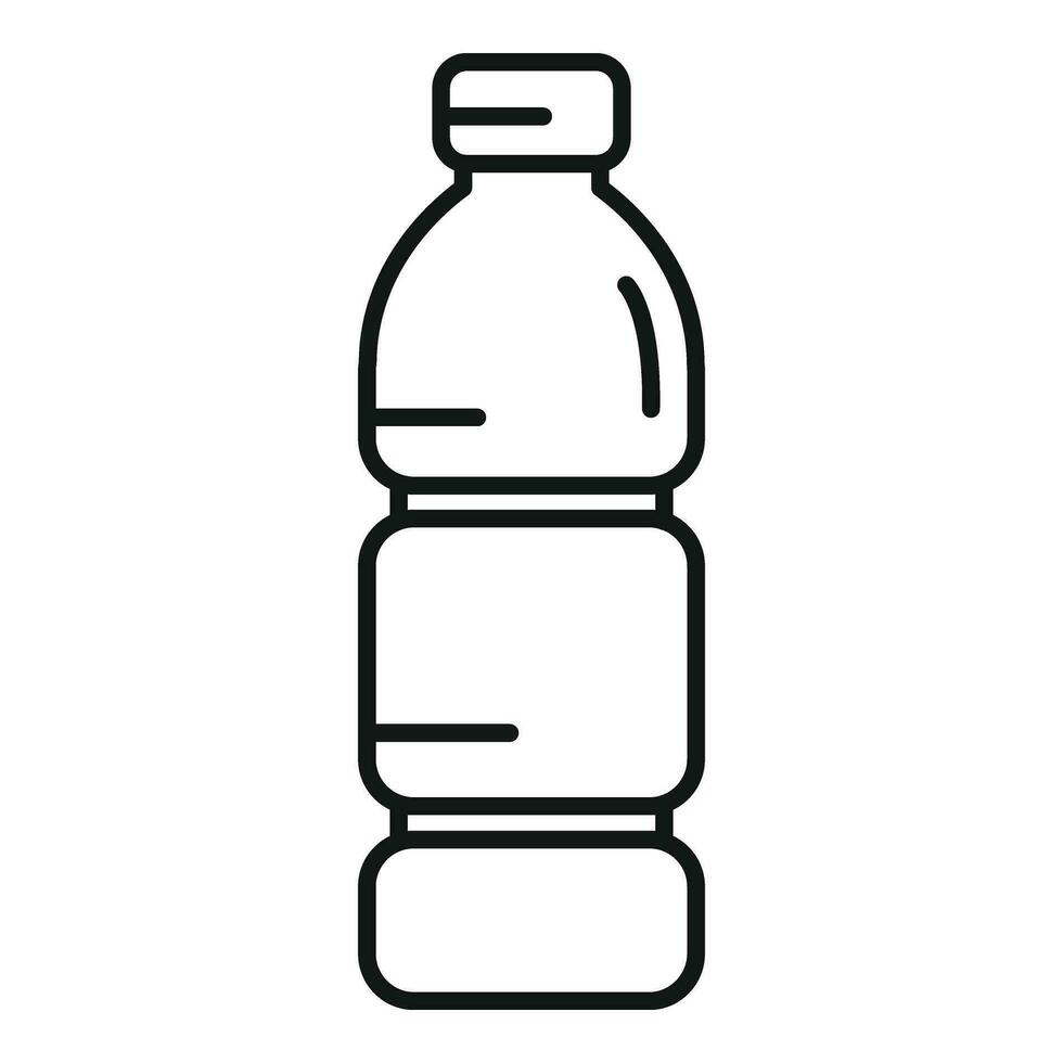 vatten flaska mineral dryck ikon översikt vektor. försäljning maskin vektor
