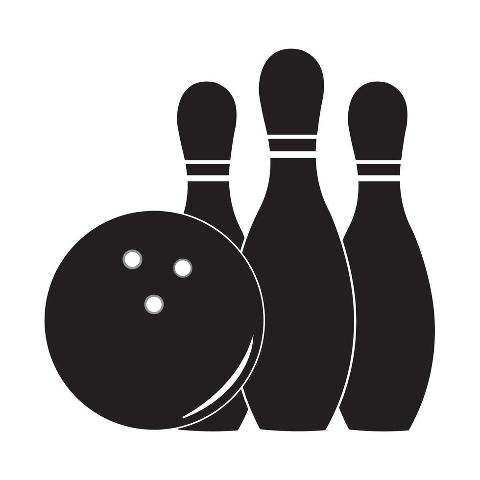 Bowling Symbol Logo Vektor Design Vorlage