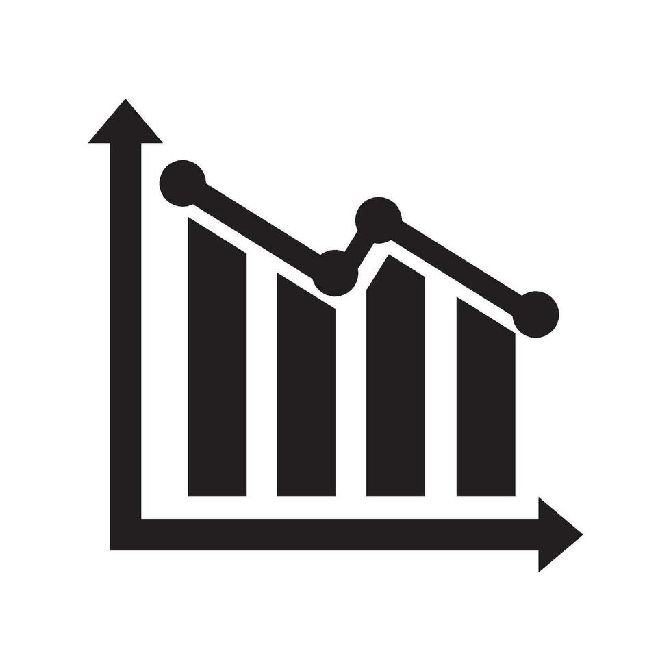 Drop-Diagramm-Symbol-Logo-Vektor-Design-Vorlage vektor