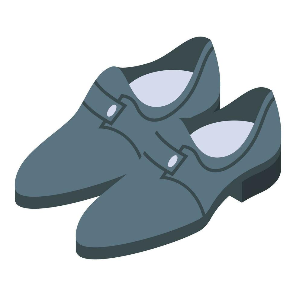 Party Glanz Schuhe Symbol isometrisch Vektor. Dame klassisch Schönheit vektor